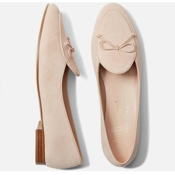NEW Kate Spade New York Devi Suede Leather Loafer Slip On Flats  7B - Picture 1 of 9